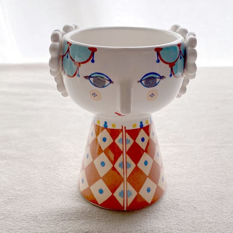 Bjørn Wiinblad/ビヨン・ヴィンブラッド　 エヴァ キャンドルホルダー/テラコッタ　フラワーベース/花瓶/フラワースタンド