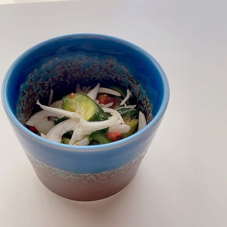 【有田焼】西海陶器　南蛮ルリ　中鉢　丼椀/漬物鉢/ボウル/器/丼ぶり鉢