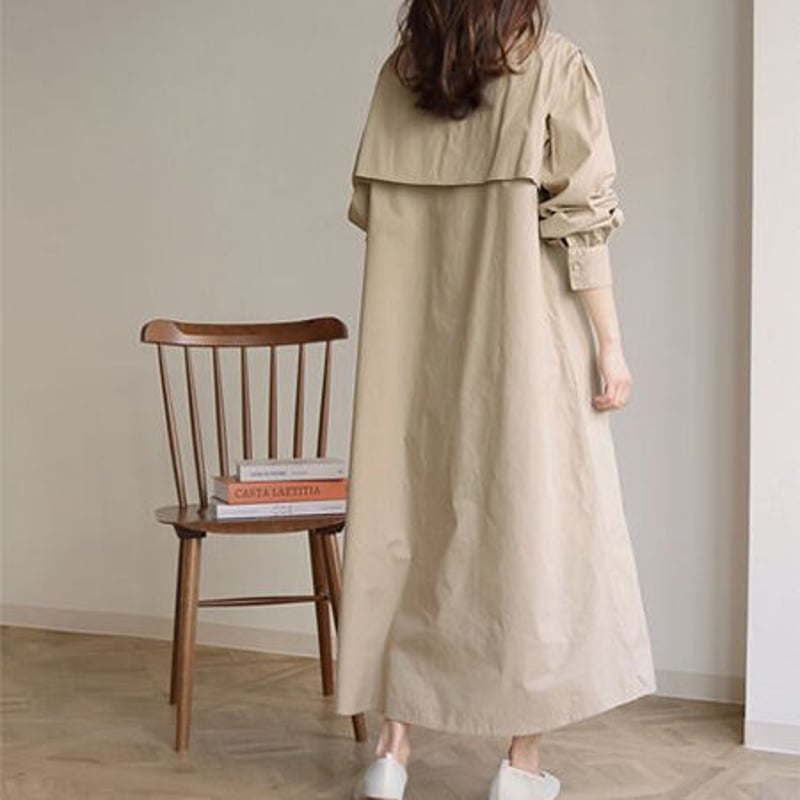 キルティングヨークシャツブラウスワンピース(3カラー) 00-op-02 | Flow