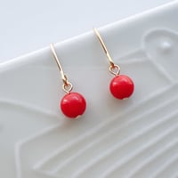 Flow accessories  コーラルゴールドピアス/イヤリング【メール便アイテム】