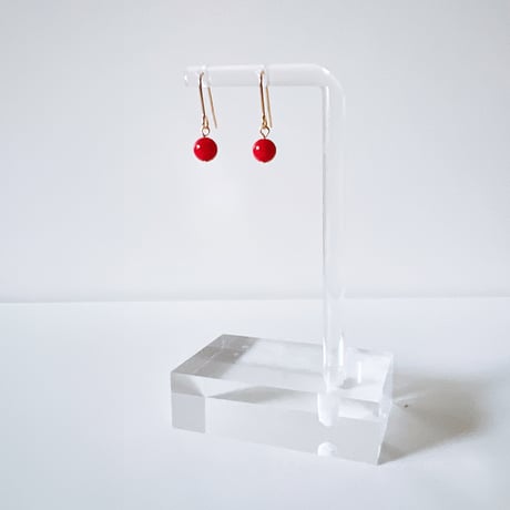 Flow accessories  コーラルゴールドピアス/イヤリング【メール便アイテム】