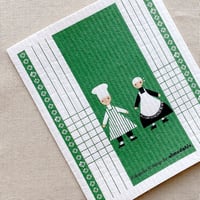 almedahls/アルメダールス　スポンジワイプ　キッチンポルカ・グリーン【メール便アイテム】