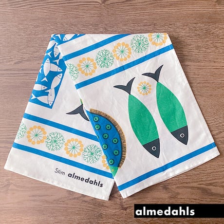 almedahls/アルメダールス　キッチンタオル　フィッシュパーティー【メール便アイテム】