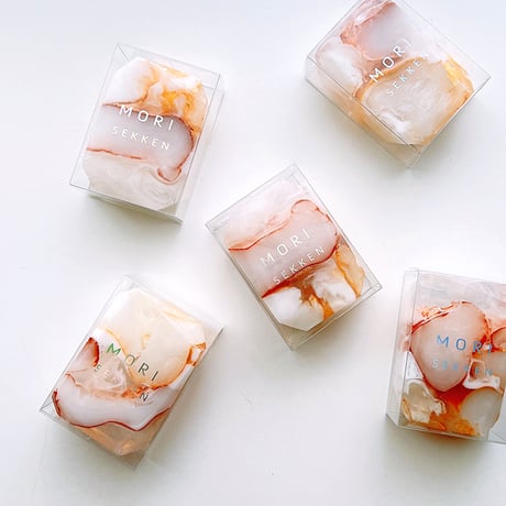 森石鹸　宝石石鹸 大理石　ゼラニウムの香り 55g/1個