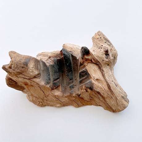 CRAFT GLASS WOOD　流木ガラスオブジェ 07　ハンドメイドガラス1点もの