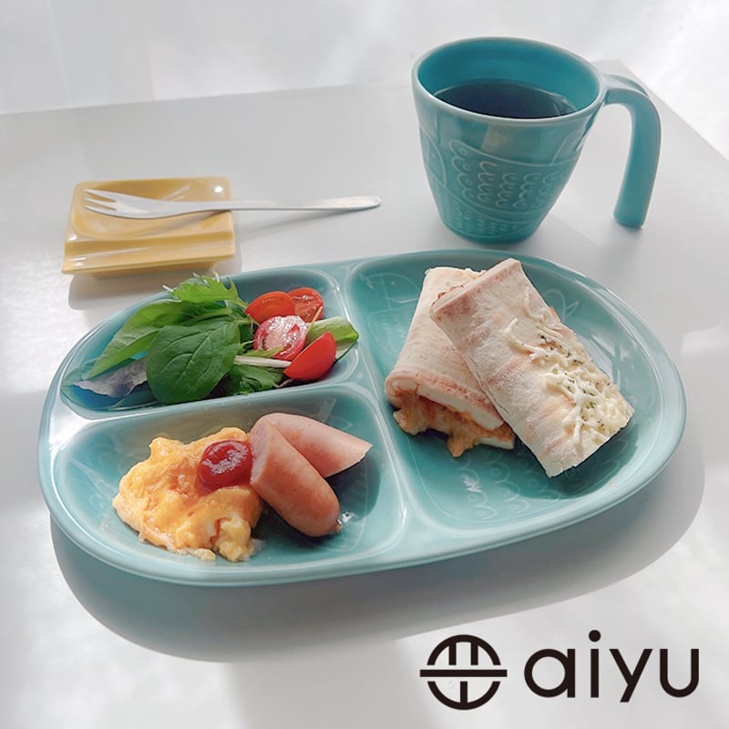 波佐見焼】aiyu（アイユー）bird ミディプレート 緑 | Flow