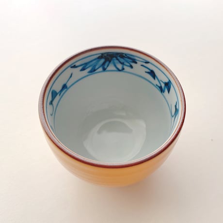【波佐見焼】西海陶器　黄交趾 盃　酒器/おちょこ