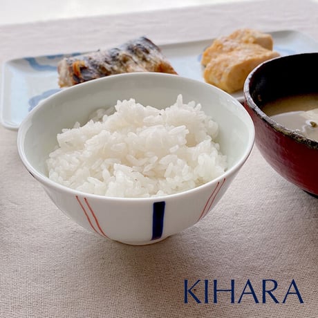 【波佐見焼】KIHARA(キハラ)　NATURE 飯碗 ストライプ お茶碗