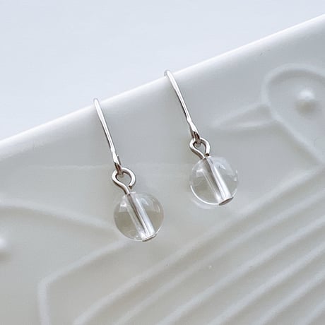 Flow accessories  クリスタルシルバーピアス/イヤリング【メール便アイテム】