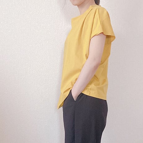 ドライタッチコットン　フレンチデザイン(4カラー)　00-tops-09