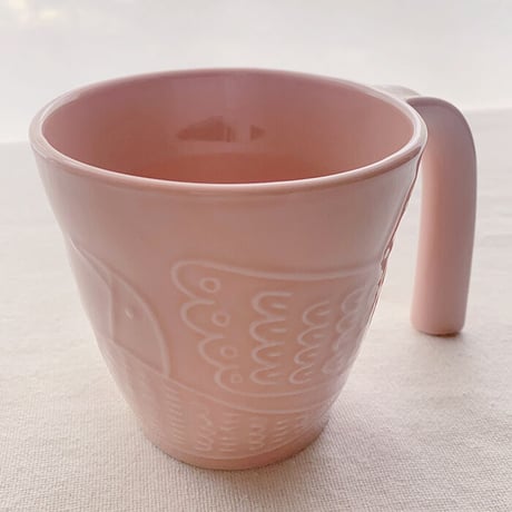 【波佐見焼】aiyu（アイユー）bird 　マグカップ　ピンク