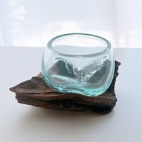 CRAFT GLASS WOOD　流木ガラスオブジェ 03　ハンドメイドガラス1点もの