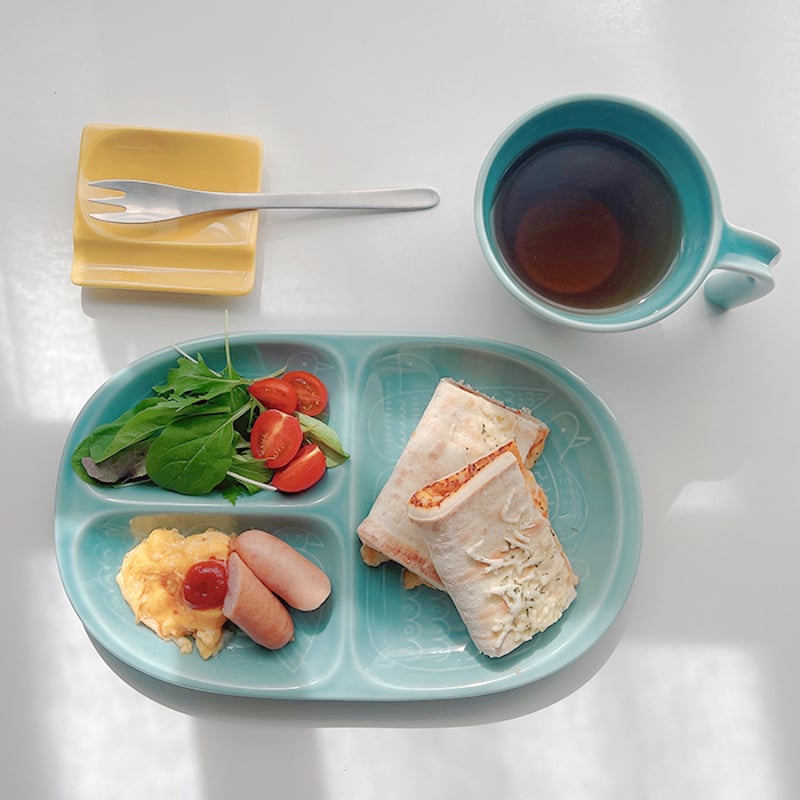 波佐見焼】aiyu（アイユー）bird ミディプレート 緑 | Flow