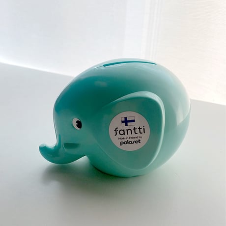 PALASET　エレファントバンクS 　ゾウ貯金箱  ミントグリーン