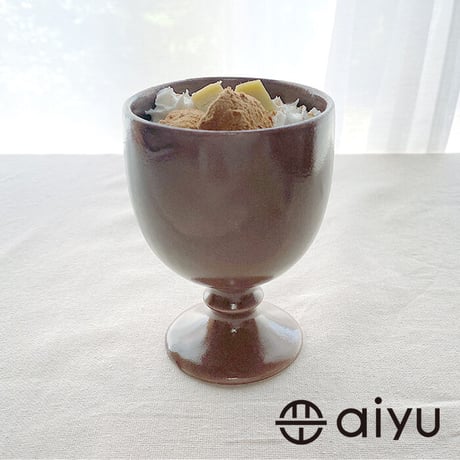 【波佐見焼】aiyu（アイユー）KIRITORU IRON ゴブレット 　ボルドー　フリーカップ/ワイングラス