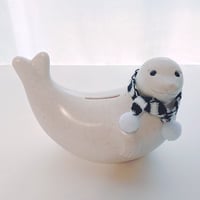 PLASTEP　アザラシ貯金箱  マフラー付