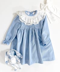 【fofettes】Blue Smocked Dress