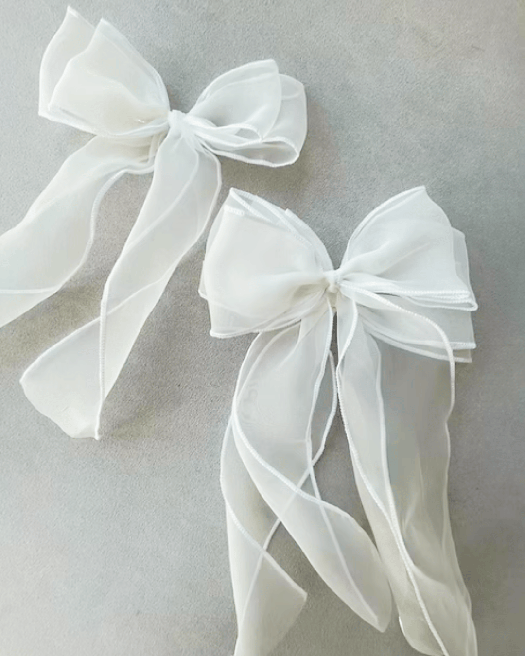 nelia wears】 Sheer Bow Clip/2色展開 | Lulusona