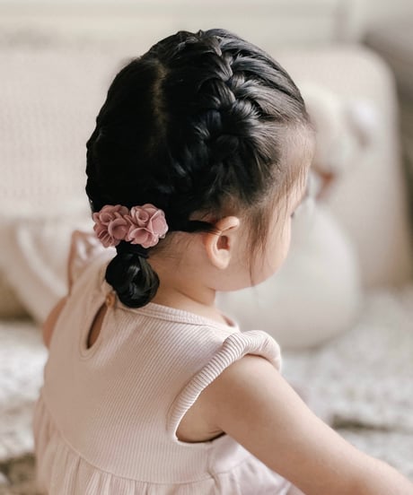 【Little Marshmallow】Rose Satin Clip