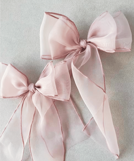 【nelia wears】 Sheer Bow Clip/2色展開