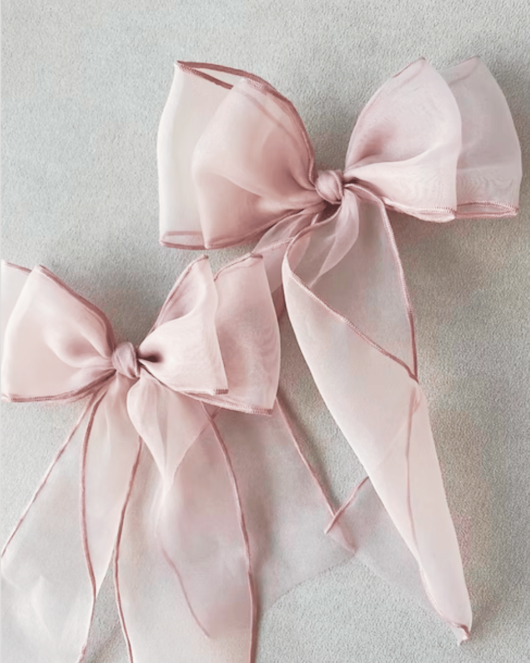 nelia wears】 Sheer Bow Clip/2色展開 | Lulusona