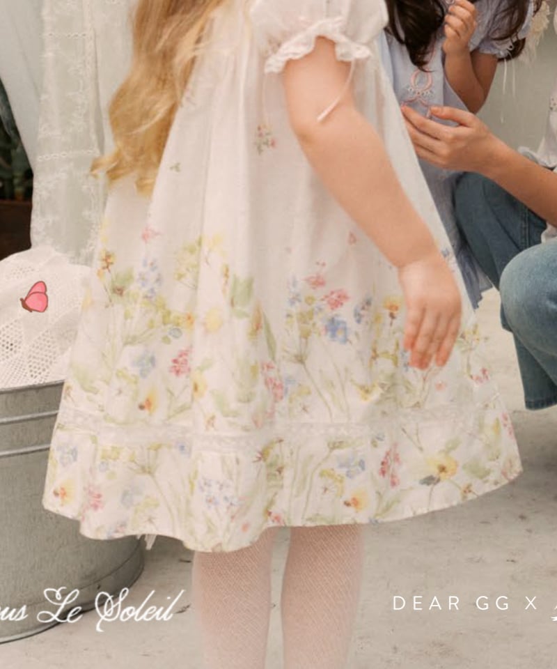 DEAR GG 花柄長袖ワンピース 5y DEAR GG】Nirina Dress | Lulusona