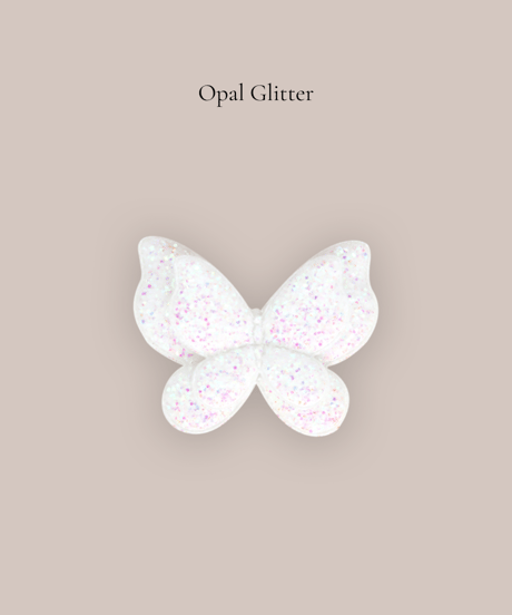 【Little Marshmallow】Glitter Butterfry Clip // 3色展開