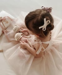 【Little Marshmallow】Leather Bow // 4色展開