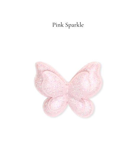 【Little Marshmallow】Glitter Butterfry Clip // 3色展開
