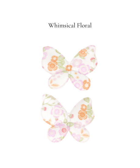【Little Marshmallow】Butterfly Pigtail Clips // 3色展開