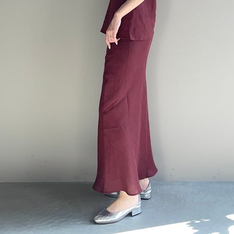 DYDINE SKIRT (BURGUNDY)