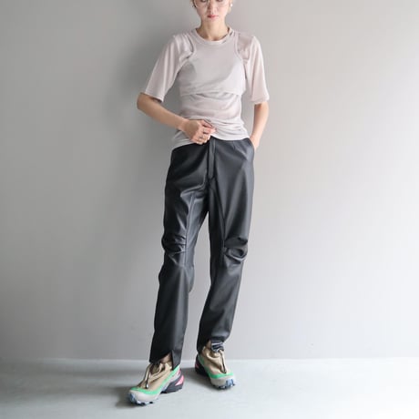 FRONT TUCK PANTS (BLK)
