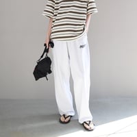 SUPER FINE DRY DAMAGE WIDE PANTS (GRY)