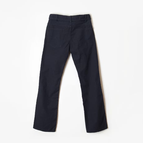LOW WAIST BELTED SLIM FLARE PANTS（DARK NAVY）