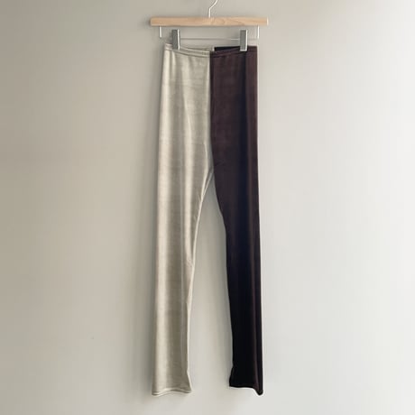 VELVET SLIM PANTS (Nut / Taupe)