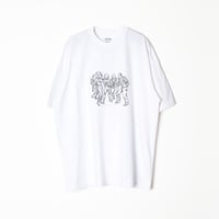SUPER FINE S/S T-SHIRT - HEROES (WHT)