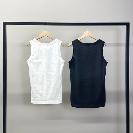COTTON V NECK ( WHT / GRAPHITE )