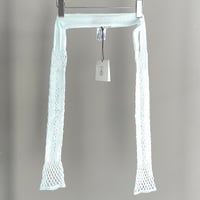 STRETCH LACE SHORT TOPS (pale blue)