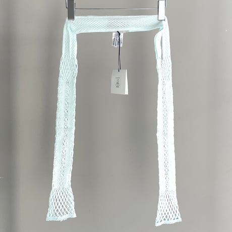 STRETCH LACE SHORT TOPS (pale blue)