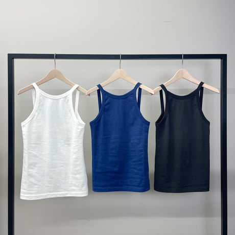 AMERICAN SLEEVE CAMISOLE ( WHT / INK BLUE / GRAPHITE )