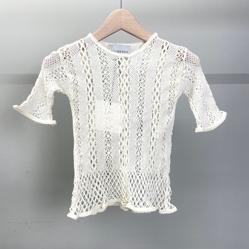 STRETCH LACE S/S TEE (Ivory) | Tavy STORE