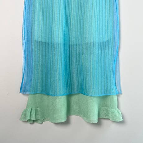 haze rib skirt  (BLUE)