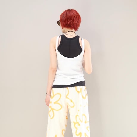 AMERICAN SLEEVE TANK TOP ( WHT / INK BLUE / GRAPHITE )
