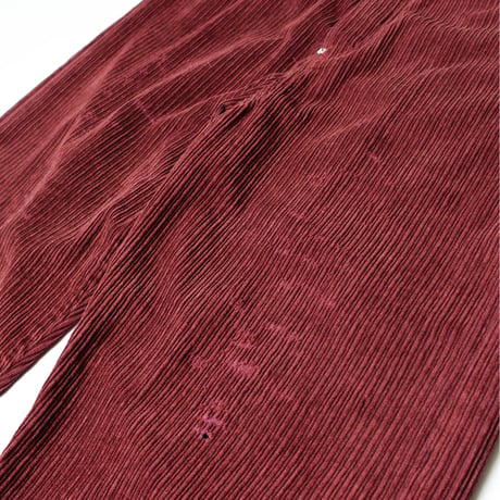DAMAGE CORDUROY SUSPENDER PANTS (BROWN)
