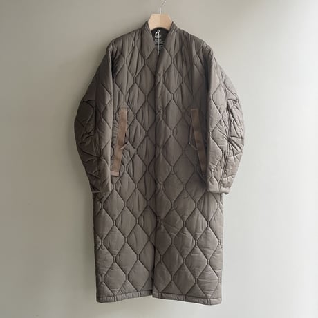 Nylon rip qulting coat (MOCHA)