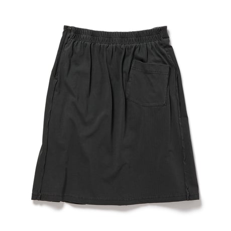 Pleated Jersey Skirt  (Gray)