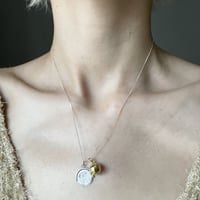 ”I love you & kiss me” spin bell necklace
