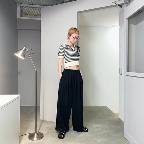 Ｗide Easy Pants (Black)