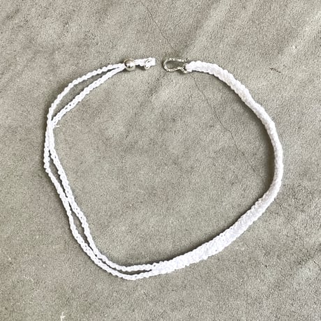 crochet choker (WHT)