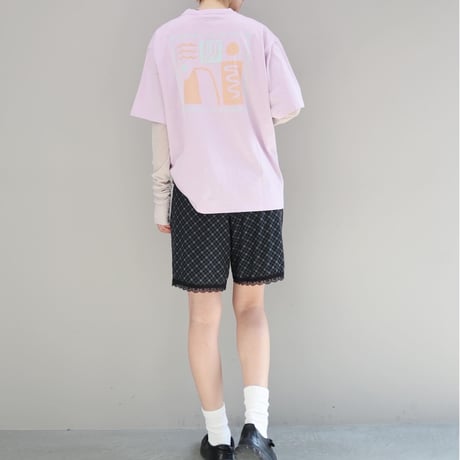 Printed s/s Tee Journey (LAVENDER)